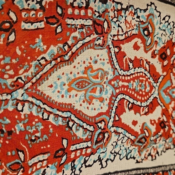 💕RACHEL ZOE💕 Violet Peasant Neck Tie Blouse in Parrot & Bright Red 6 - Picture 12 of 16